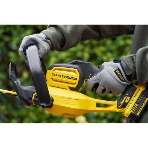 Stanley, Trimmer pentru gard viu Stanley FatMax V20 SFMCHT855M1 - 1 acumulator 18V / 4.0 Ah, încărcător, lamă 55 cm