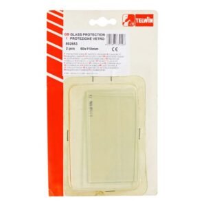 Sticlă de protecție transparentă frontală pentru mască de sudură Telwin 802653, 60x110 mm, set 2 buc