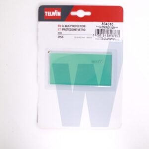 Sticlă protecție transparentă interior Telwin 804310 | 53.2x103.7 mm | Lentilă vizor pentru mască de sudură | Set 2 buc | Compatibilitate standard, montaj ușor