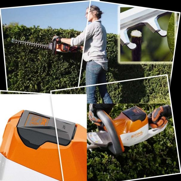 STIHL, Trimmer electric pentru gard viu - STIHL HSA 56 - lama 45 cm - compatibil cu acumulator AK 36V - fără fir