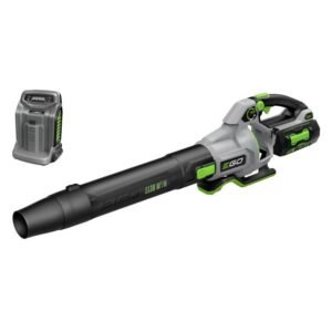 Suflanta electrică pentru frunze Ego Power LB6704E — Li‑Ion 56 V 5.0 Ah, 1138 m³/h, încărcător rapid