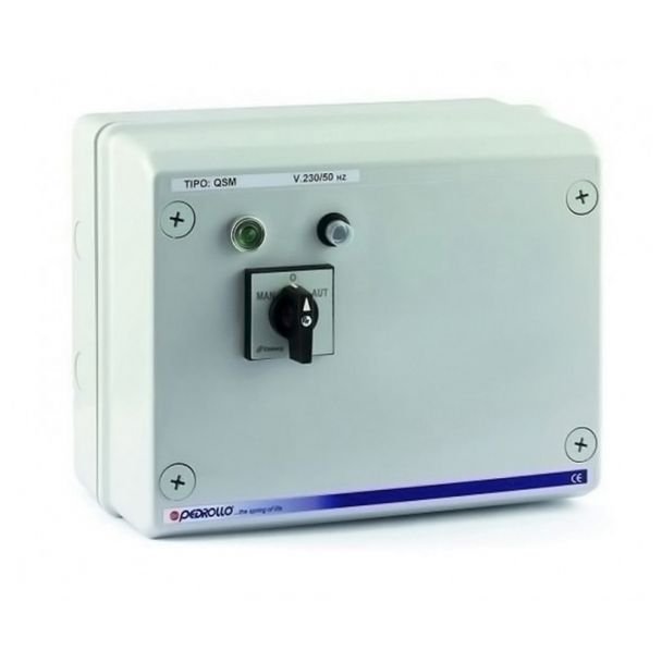 Tablou electric monofazat Pedrollo QSM200 | cu sonde de nivel | 1500W | control automat pompe | siguranță și fiabilitate