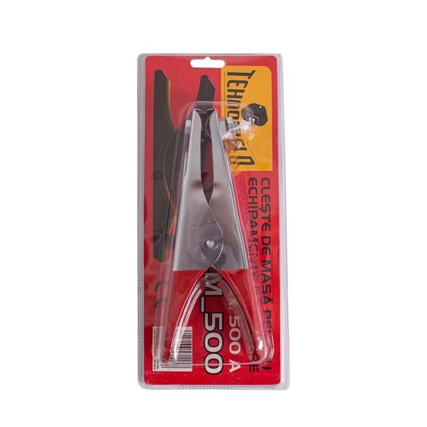 Tehnoweld, Clește de masă Tehnoweld CM-500, 500 A | Clește de sudură robust cu contact ferm | Prindere sigură pentru electrozi și cabluri | Construcție rezistentă pentru uz industrial |...