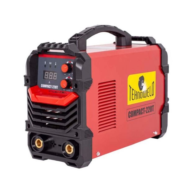 Tehnoweld, Invertor sudură MMA Tehnoweld COMPACT-220T | 200 A | Electrozi 1.6-4 mm | Design compact, portabil | Ideal pentru reparații, construcții și hobby