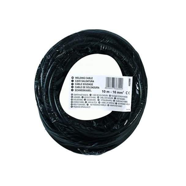 Telwin, Cablu de sudură Telwin 802560 | 16 mm², 10 m | Conductor cupru flexibil pentru curenți mari | Izolație rezistentă termic și mecanic | Compatibil cu invertoare și aparate de sudură