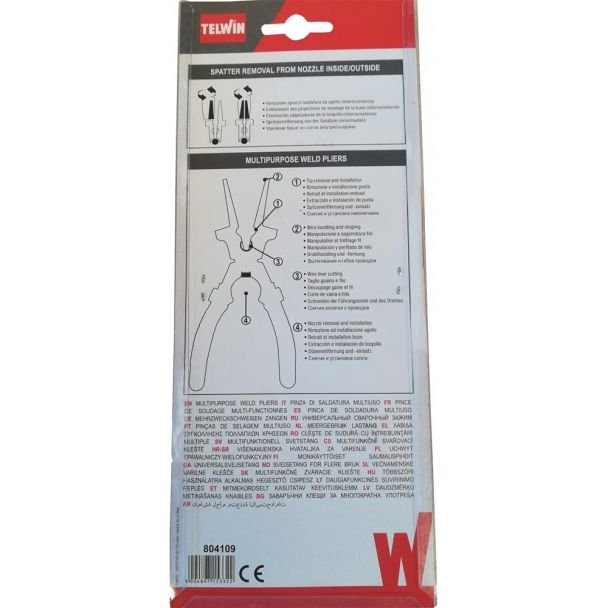 Telwin, Clește multifuncțional de sudură Telwin 804109 | Puternic și durabil, prindere sigură pentru lucrări profesionale | Design ergonomic și izolație termică pentru confort | Ideal...