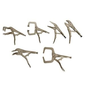 Telwin, Clești fixare materiale pentru sudat | Telwin 802586 | Set 6 buc. | Prindere sigură și rezistență sporită | Ideal pentru atelier și lucrări de sudură