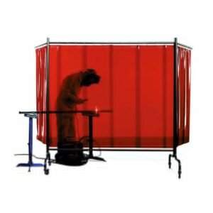 Telwin, Paravan de protecție pentru sudură Telwin 802676 | 1740×1740 mm | Roșu | Ecran protecție pentru ateliere industriale | Ideal pentru service-uri și fabrici