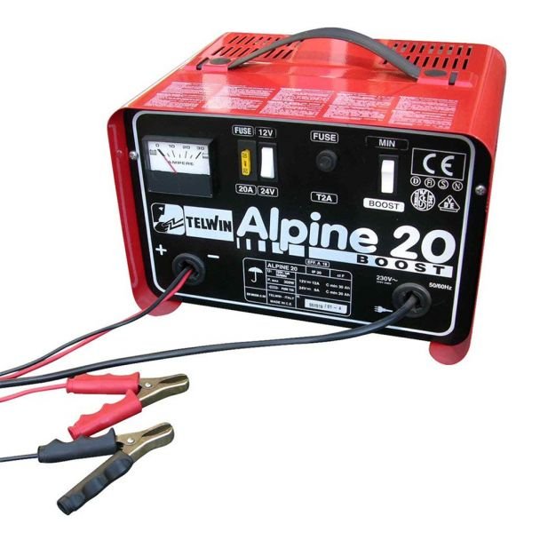 Telwin, Redresor baterii Telwin ALPINE20BOOST | Încărcare 12/24 V | Pb / START‑STOP 30–225 Ah | Încărcare rapidă, funcție BOOST | Ideal pentru baterii auto