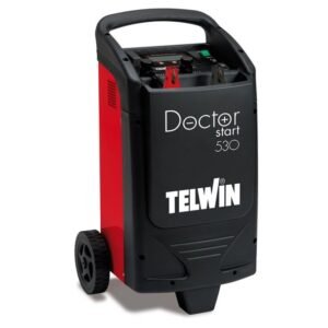Telwin, Redresor baterii Telwin DOCTORSTART530 - Robot de pornire, tester și încărcător 12/24V - Compatibil Pb/GEL/AGM/Pb-Ca/Li 10–1000 Ah - Încărcare inteligentă, recondiționare și...