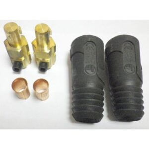 Telwin, Set 2 cuple rapide tată sudură Telwin 802559 | DINSE DX 50 mm | Conector profesional 50 mm pentru electrozi și cabluri | Montaj rapid, contact sigur | Durabil, pentru service și...