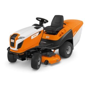 Tractor pentru tuns iarbă Stihl RT 5112 Z | Motor pe benzină 4 timpi | 16,6 CP | Lățime de tăiere 110 cm | Coș colector 350 L