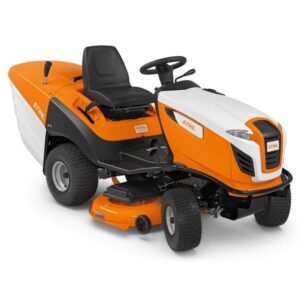 Tractor pentru tuns iarbă Stihl RT 5112 Z | Motor pe benzină 4 timpi | 16,6 CP | Lățime de tăiere 110 cm | Coș colector 350 L