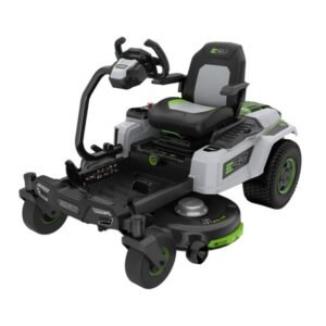 Tractor tuns iarba Ego Power ZT4201E-S | fără acumulatori Li‑Ion 56 V | lățime de tăiere 107 cm | cu volan pentru control precis | ideal pentru suprafețe mari, construcție robustă