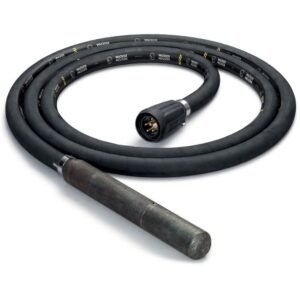 Vibrator beton compatibil cu convertizor Wacker Neuson IRSEN 58/250 GV, cap 58 mm cu protecție din cauciuc, furtun 0.8 m, 250 Hz, mâner cu vibrații reduse