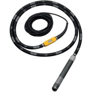 Vibrator de beton compatibil convertizor Wacker Neuson IREN 58 ST1, cap vibrant 58 mm, furtun 2 m, versiune rigidă