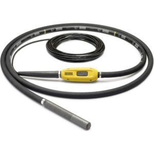 Vibrator pentru beton compatibil cu Wacker Neuson IE 38/42/5 - cap vibrant 38 mm cu ranforsare metalică, furtun 5 m, 200 Hz