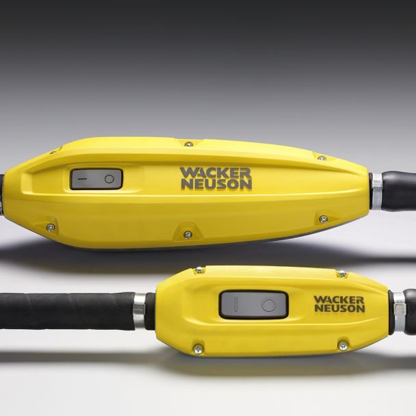 Wacker Neuson, Vibrator de beton compatibil cu convertizor Wacker Neuson IE 58/42/10, cap vibrant 58 mm cu ranforsare metalică, furtun 10 m, 200 Hz