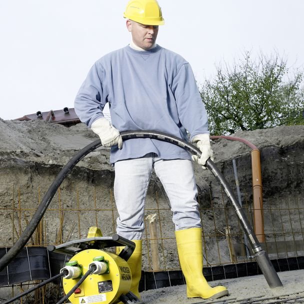 Wacker Neuson, Vibrator de beton compatibil cu convertizor Wacker Neuson IREN 58/042/10, cap vibrant 58 mm, furtun 10 m, 200 Hz