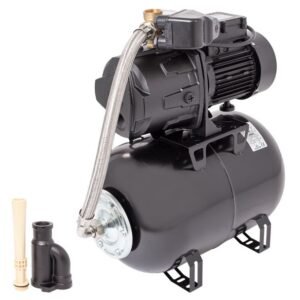 Wasserkonig, Hidrofor cu pompă de mare adâncime Wasserkonig FA425225, 950 W, 3120 l/h, refulare 42 m, aspirație 25 m, vas expansiune 24 L