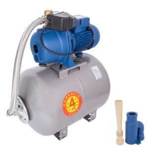 Wasserkonig, Hidrofor cu pompă de mare adâncime Wasserkonig STA1003/50H | 740 W | Debit 900 l/h | Înălțime refulare 26 m / Aspirație 25 m | Vas de expansiune 50 L