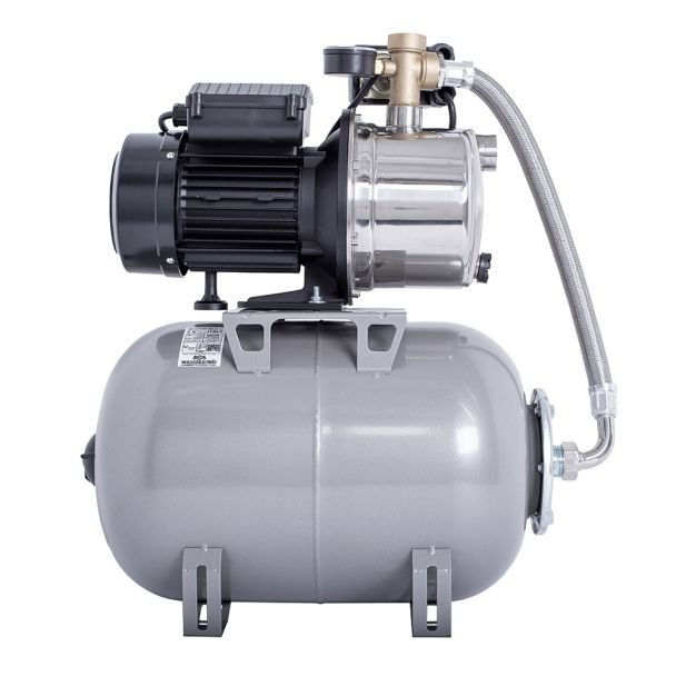 Wasserkonig, Hidrofor pompă autoamorsantă Wasserkonig IS506225 inox | 900 W, refulare 50 m, 3720 l/h, vas de expansiune 24 L