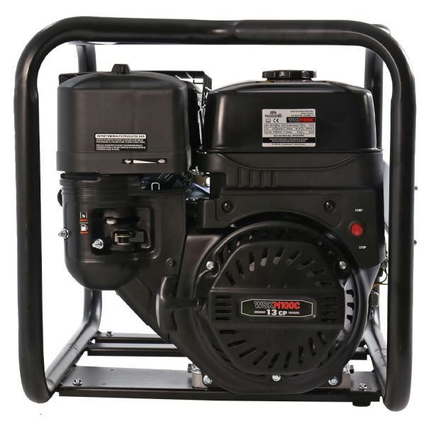Wasserkonig, Motopompă 4" Wasserkonig WSKM100C – 80 m³/h, refulare max. 25 m, motor Euro V pe benzină, 11 CP