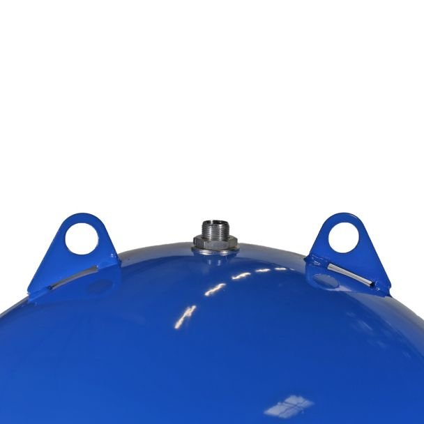 Wassertechnik, Vas de expansiune vertical Wassertechnik WTH200VMBLUE – 200 L, apă rece, max. 10 bar, cu suport și manometru
