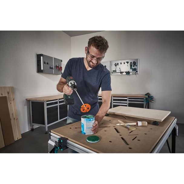Wolfcraft, Amestecător vopsea Wolfcraft 1700099 | Ø60×350 mm | pentru vopsele, tencuieli și adezivi | montaj pe bormașină | mixare rapidă și uniformă