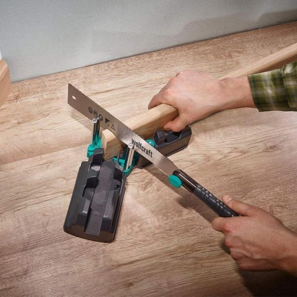 Wolfcraft, Set 3 piese pentru tăiere și lipire plintă parchet | Wolfcraft 6977000 | 70 mm | Precizie profesională pentru montaj | Ușor de folosit