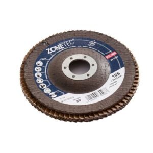 Zonetec, Disc lamelar premium Zonetec - ZA231I1258022 - pentru șlefuire oțel și inox - 125 x 22,23 mm - granulație 80
