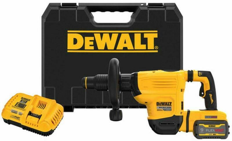 Ciocan demolator cu acumulator DeWalt 54 V, 6 kg — 2 x 9 Ah acumulatori + încărcător, cutie plastic