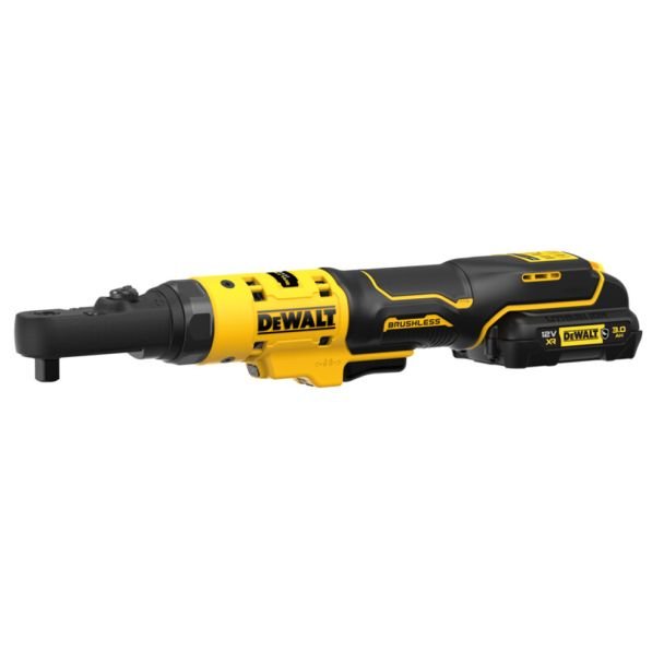 DeWalt DCF500L2G Mașină de înșurubat unghiulară 12V XR, max. 75 Nm, antrenor pătrat 1/4" și 3/8", 2 acumulatori 12V 3.0 Ah (G) și încărcător