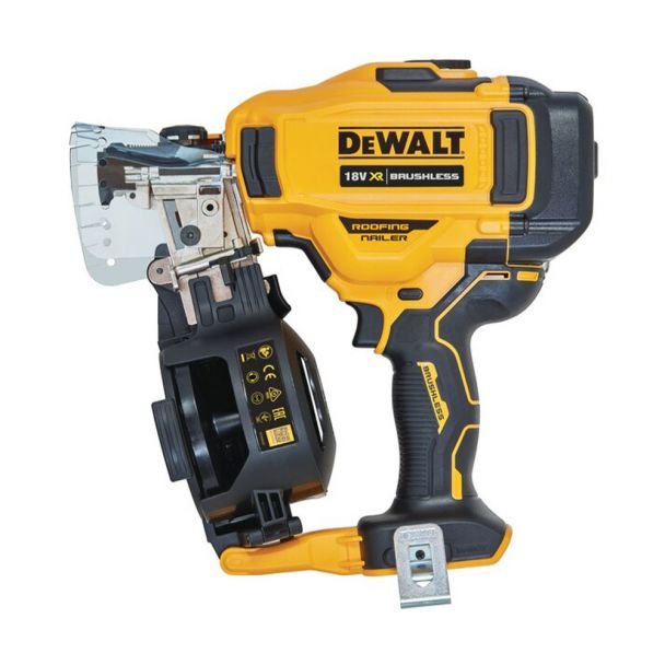 DEWALT DCN45RNN — pistol de bătut cuie în bobină, compatibil acumulatori Li‑Ion XR 18V, 19–45 mm