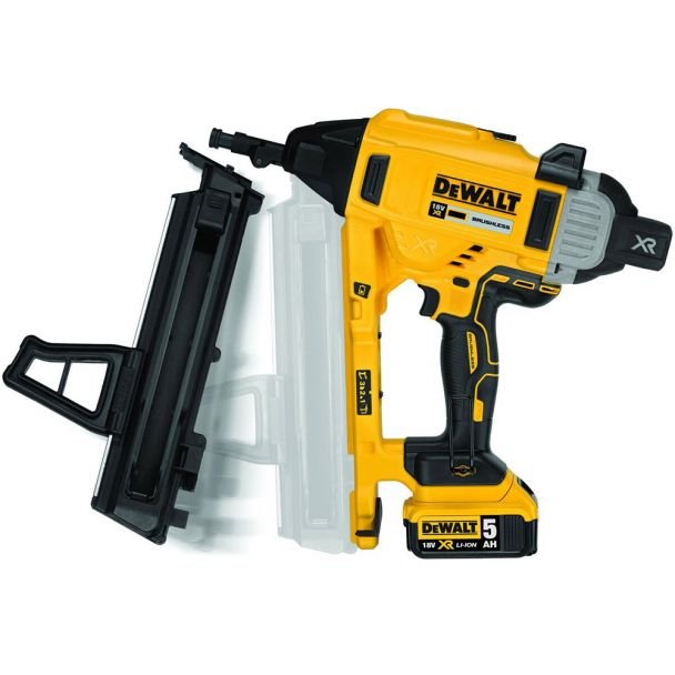 DeWalt, DeWalt DCN890P2 – Ciocan de bătut cuie în beton, 2 acumulatori Li‑Ion 18 V/5.0 Ah, cuie Ø 2.6–3.7 mm, 13–57 mm