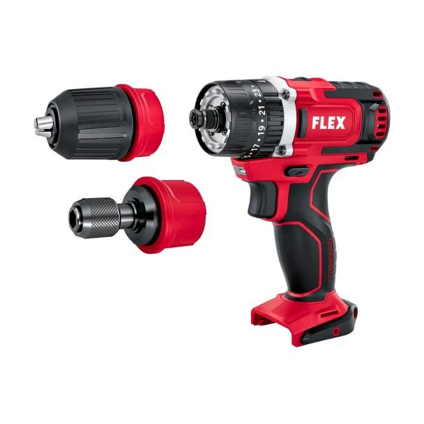 Flex, Mașină de găurit și înșurubat cu percuție compatibilă cu acumulatori Flex PD 2G 12-EC, Li-Ion 12V, cuplu maxim 58 Nm, valiză transport