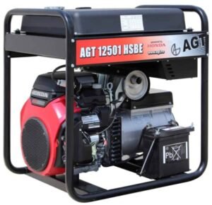 Generator benzină AGT 12501 HSBE 12 kW monofazat AVR opțional pornire electrică