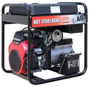 Generator benzină AGT 12501 HSBE 12 kW monofazat AVR opțional pornire electrică