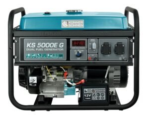 Generator curent benzină/gaz Konner & Sohnen KS 5000E G monofazat 4,5 kW AVR pornire electrică