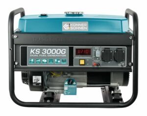 Generator curent benzină/gaz monofazat AVR 3 kW (KS3000G) – portabil