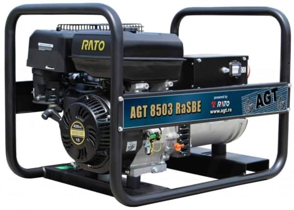 Generator curent pe benzină AGT 8503 RaSBE — trifazat 6,4 kW, pornire electrică