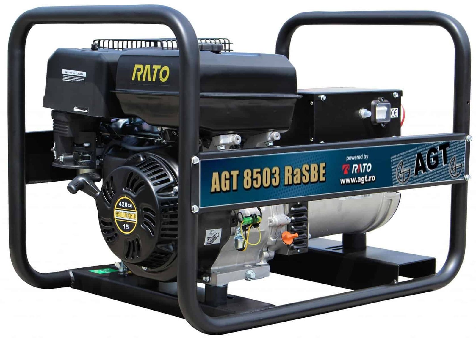 Generator curent pe benzină AGT 8503 RaSBE — trifazat 6,4 kW, pornire electrică