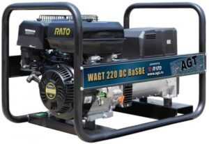 Generator curent pe benzină AGT WAGT 220DC RaSBE, monofazat 5,2 kW, pornire electrică
