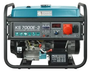 Generator curent pe benzină Konner & Sohnen KS 7000E-3, trifazat 5,5 kW AVR, pornire electrică
