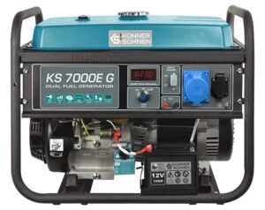 Generator de curent benzină/gaz Konner & Sohnen KS 7000E G, 5,5 kW, monofazat, AVR, pornire electrică