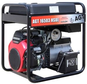 Generator de curent pe benzină - AGT 16503 HSBE - Trifazat - 12,8 kW - Pornire electrică