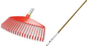 Greblă frunze din plastic WOLF-Garten UI-M, lățime 42 cm, coadă ZM140