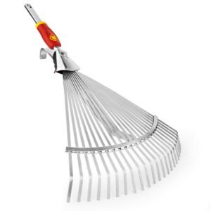 Greblă frunze WOLF-Garten UC-M | Lățime reglabilă | Ideală pentru frunze și curățenie în grădină | Mâner ergonomic | Construcție durabilă