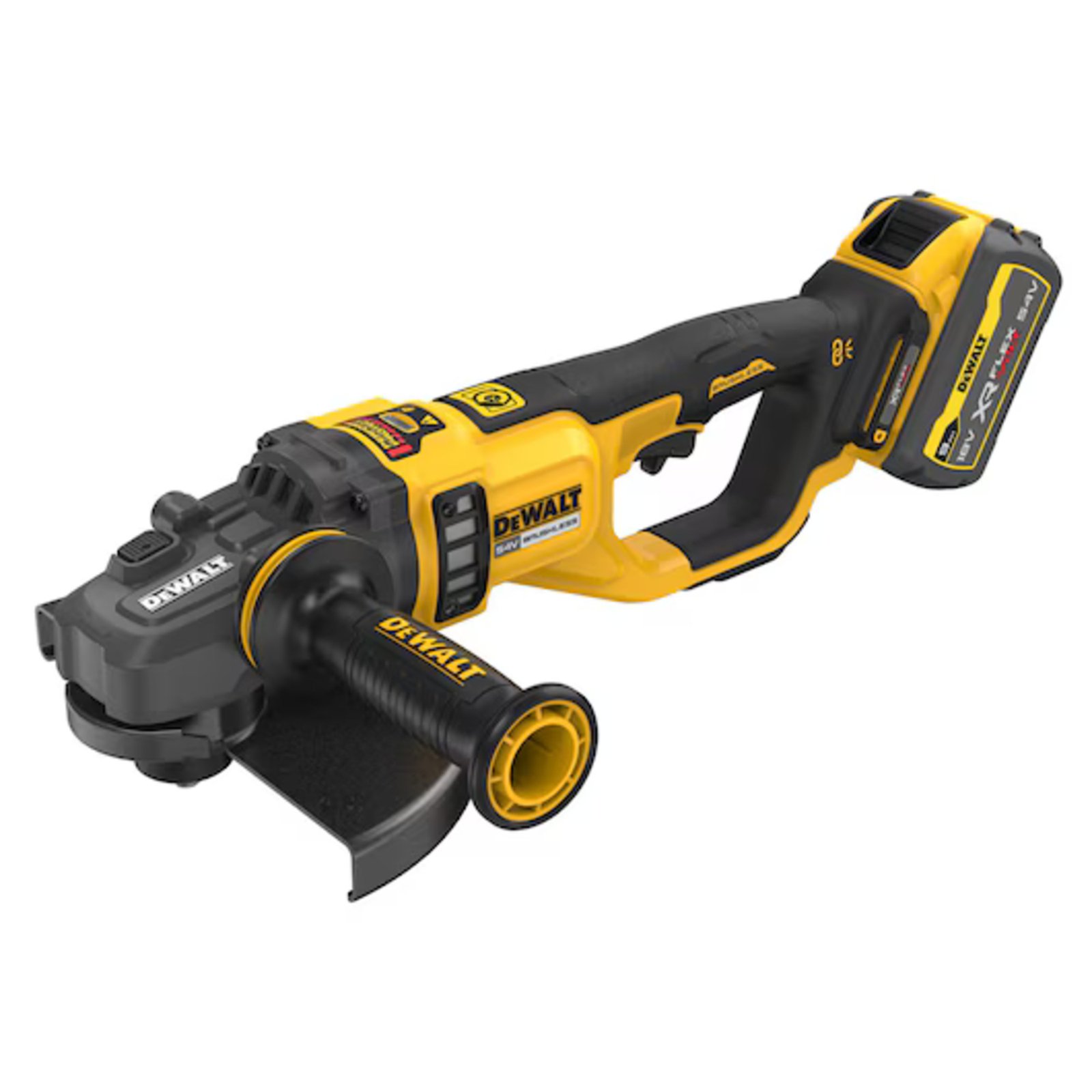 Polizor unghiular DeWALT XR FLEXVOLT 54V, 230 mm, 2 x 9 Ah, încărcător inclus