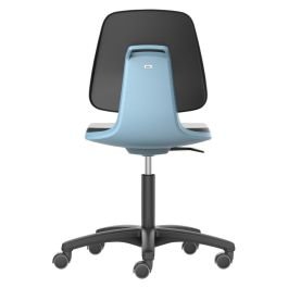 Scaun de lucru LABSIT 2 albastru, reglabil 450–650 mm, cu roți – 9123-MG01-3277